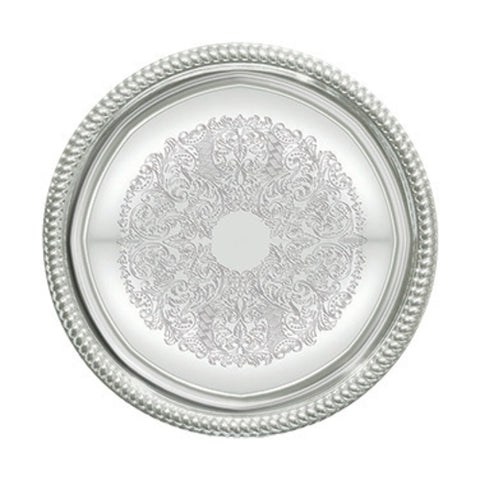 CMT-14 Winco 14" Round Chrome Plated Serving Tray