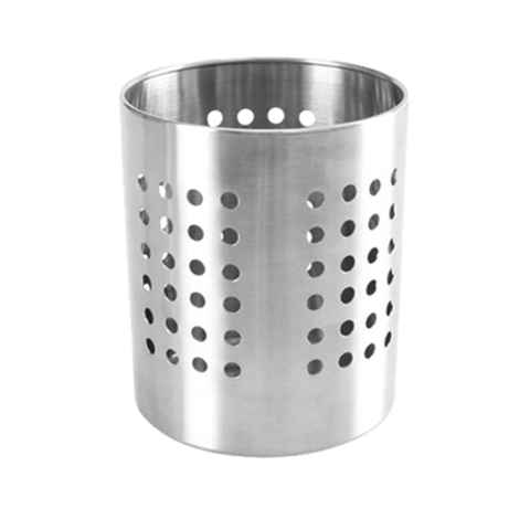 SLFC008 Thunder Group 4-1/2" x 5-1/2" Perforated Stainless Steel Flatware Holder