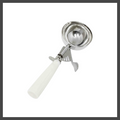 SLDS006 Thunder Group 5-1/3 Oz. White Ice Cream Disher-Thunder Group