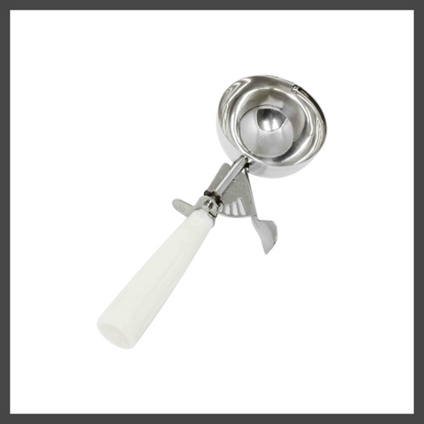 SLDS006 Thunder Group 5-1/3 Oz. White Ice Cream Disher