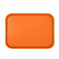 PLFFT1418RR Thunder Group 14" x 17-3/4" Orange Fast Food Tray-Thunder Group