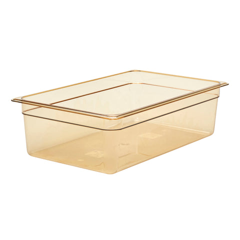 16Hp150 Cambro Full Size 6" Deep  H-Pan High Heat Hot Food Pan Amber