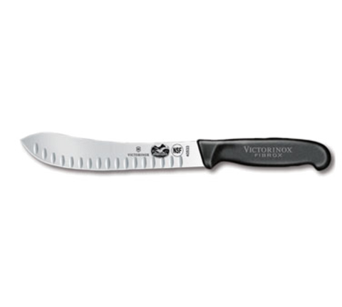 5.7423.20-X1  Victorinox 8" Granton Edge Butcher Knife w/ Black Fibrox Handle