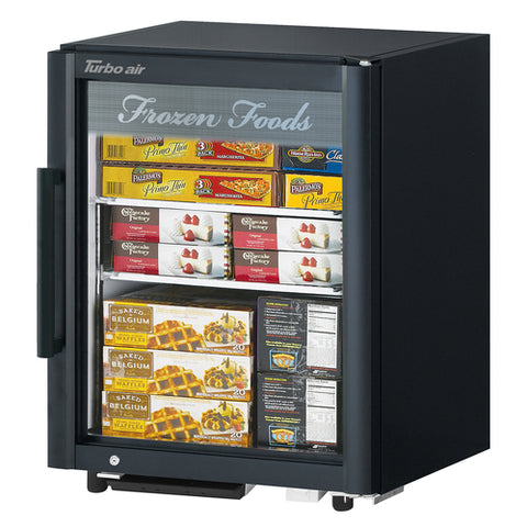 TGF-5SD Turbo Air 25" Black 1-Section Countertop Display Freezer