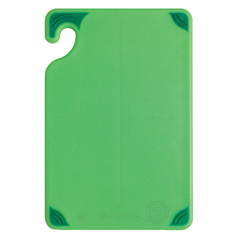 CBG6938GN San Jamar 6" x 9" x 3/8" Saf-T-Grip Green Bar Cutting Board
