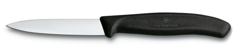 6.7603 Victorinox 3-1/4" Spear Point Paring Knife w/ Large Black Nylon Handle