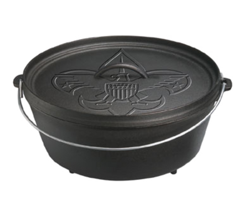 L12CO3BS Lodge Mfg Boy Scout Logo, Lodge Logic Camp Induction Dutch Oven - Each