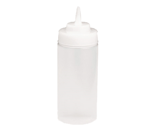 11663C Tablecraft 16 oz. Clear Squeeze Bottle w/ 63mm Opening