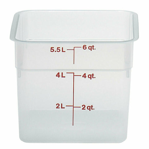 6SFSPP190 Cambro 6 Qt. Camsquare Food Container - Each