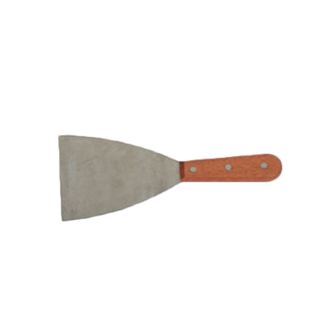 SLTWBS004 Thunder Group 4" Stainless Steel Pan Scraper With Wood Handle