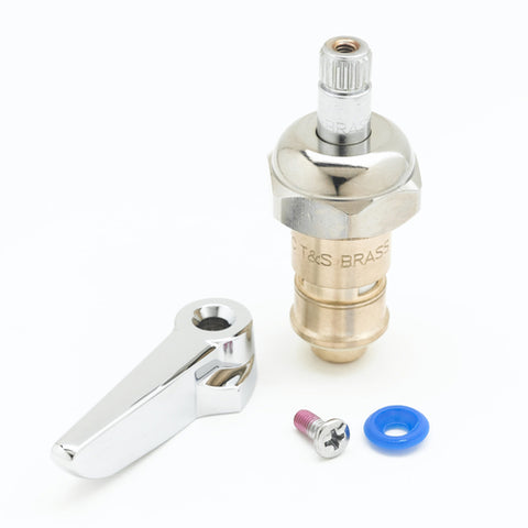 012447-25 T&S Brass Cerama Cartridge w/ Check Valve & Lever Handle For Cold Faucet Handles