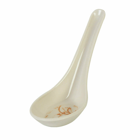 7003GD Thunder Group 3/4 Oz. Gold Orchid Won Ton Soup Spoon