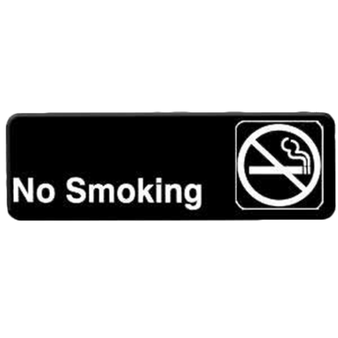 PLIS9311BK Thunder Group 9" x 3" No Smoking Information Sign