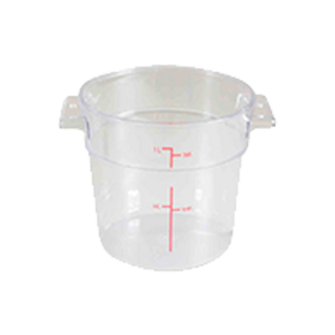 PLRFT301PC Thunder Group 1 Qt. Clear Round Food Storage Container