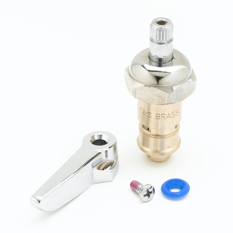012445-25 T&S Brass Cerama Cartridge w/ Bonnet & Lever Handle For Cold Left-to-Close Faucet Handles