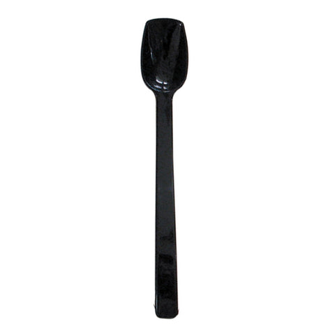 PLBS010BK Thunder Group 10" 3/4 Oz. Black Polycarbonate Solid Buffet Spoon