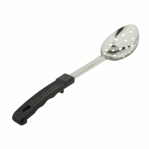 PHS13P Libertyware Basting Spoon, 13\" perforated, stainless steel, black plastic handle