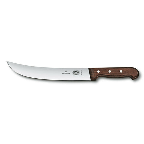 5.7300.25-X3  Victorinox 10" Curved Cimeter Knife w/ Rosewood Handle