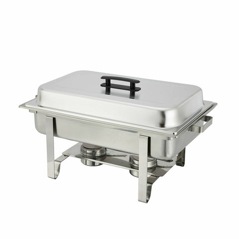 C-3080B Winco Full Size Chafer w/ Hinged Lid & Chafing Fuel Heat