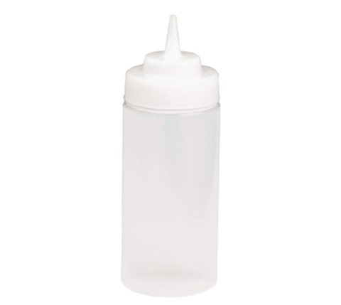 10853C Tablecraft 8 Oz. Clear Squeeze Bottle w/ 53mm Opening