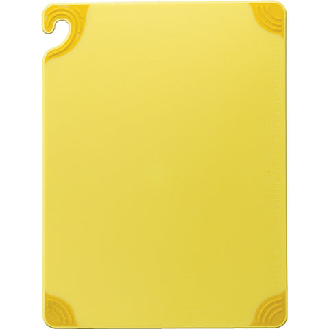 CBG182412YL San Jamar 18" x 24" x 1/2" Saf-T-Grip Yellow Cutting Board