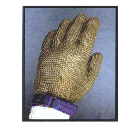 7.9039.M  Victorinox Medium saf-T-gard Red Cut Resistant Stainless Steel Mesh Glove