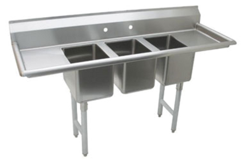 3-compartment, Convenience Store Sink EA