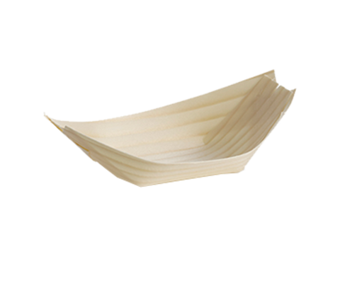 BAMDB45 TableCraft Products Disposable Serving Piece, boat shaped, pinewood (pack of 50)